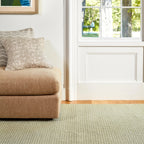 Miss Muffet Handwoven Cotton Rug | Olive