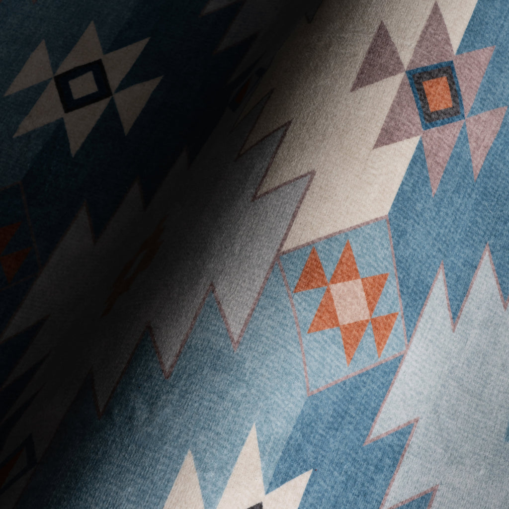 Jasdin Southwestern Washable Rug | Blue