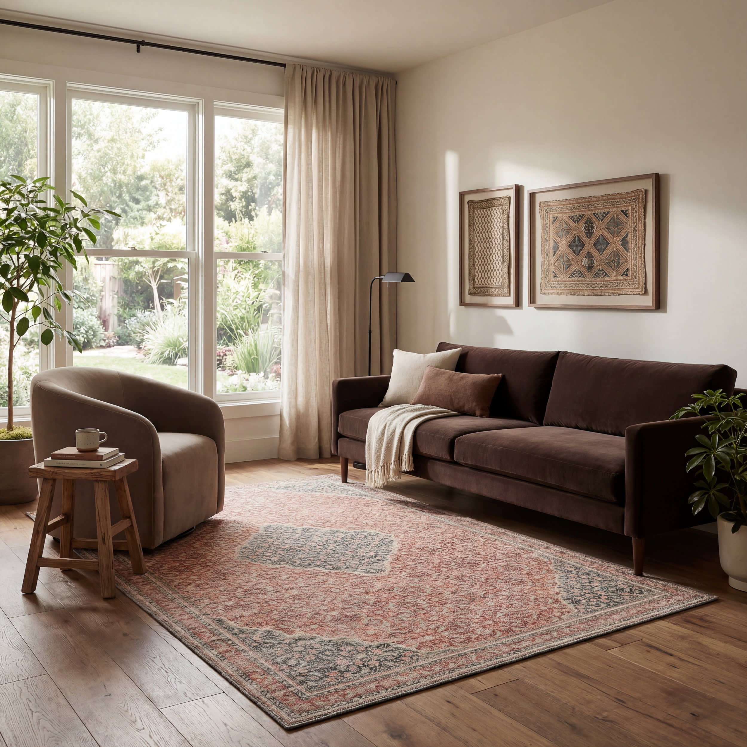 Merit Traditional Medallion Rug | Red