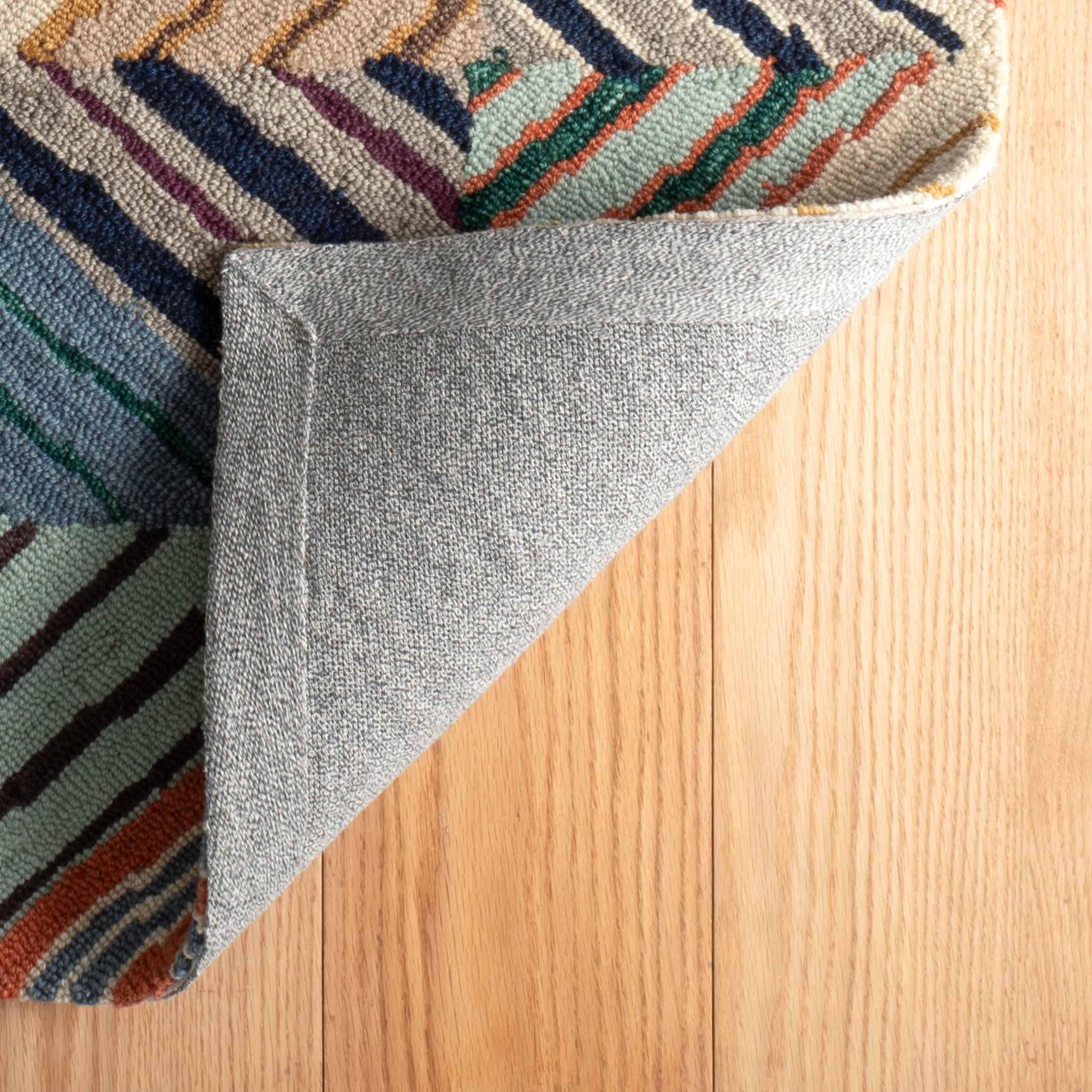 Potter Hand Micro Hooked Wool Rug | Multi