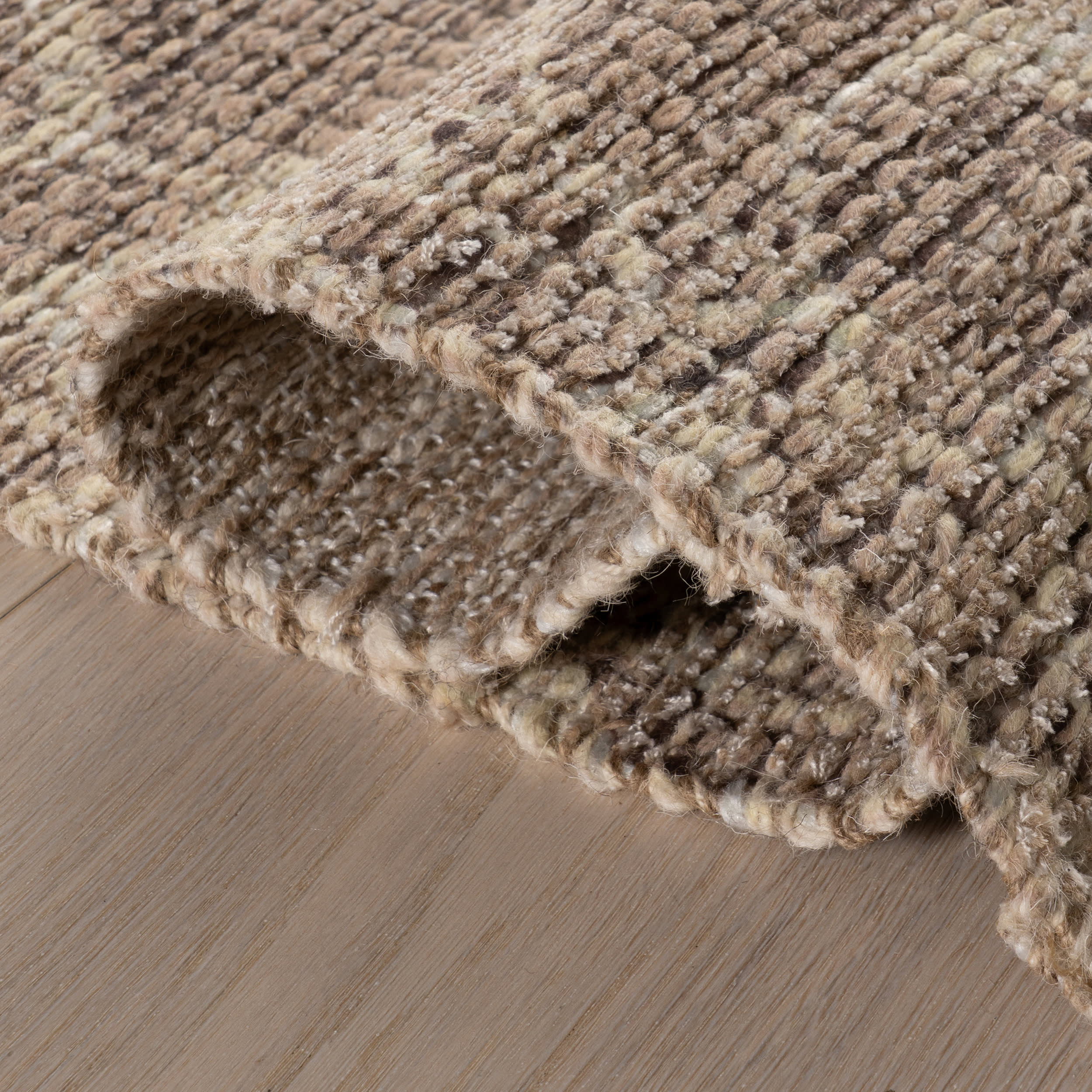 Ohzye Transitional Floral and Paisley Rug | Brown