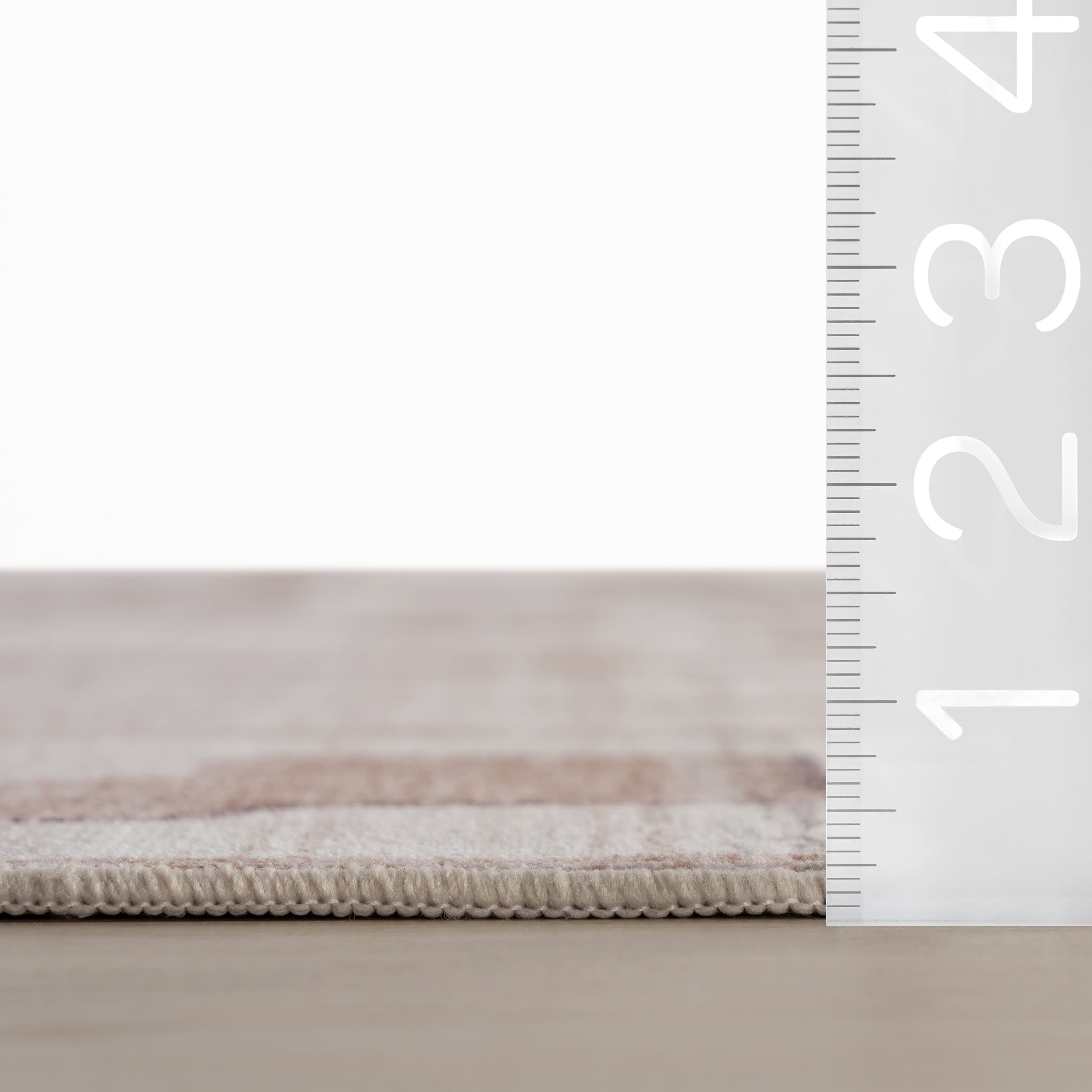 Janatha Moroccan Abstract Washable Rug | Ivory