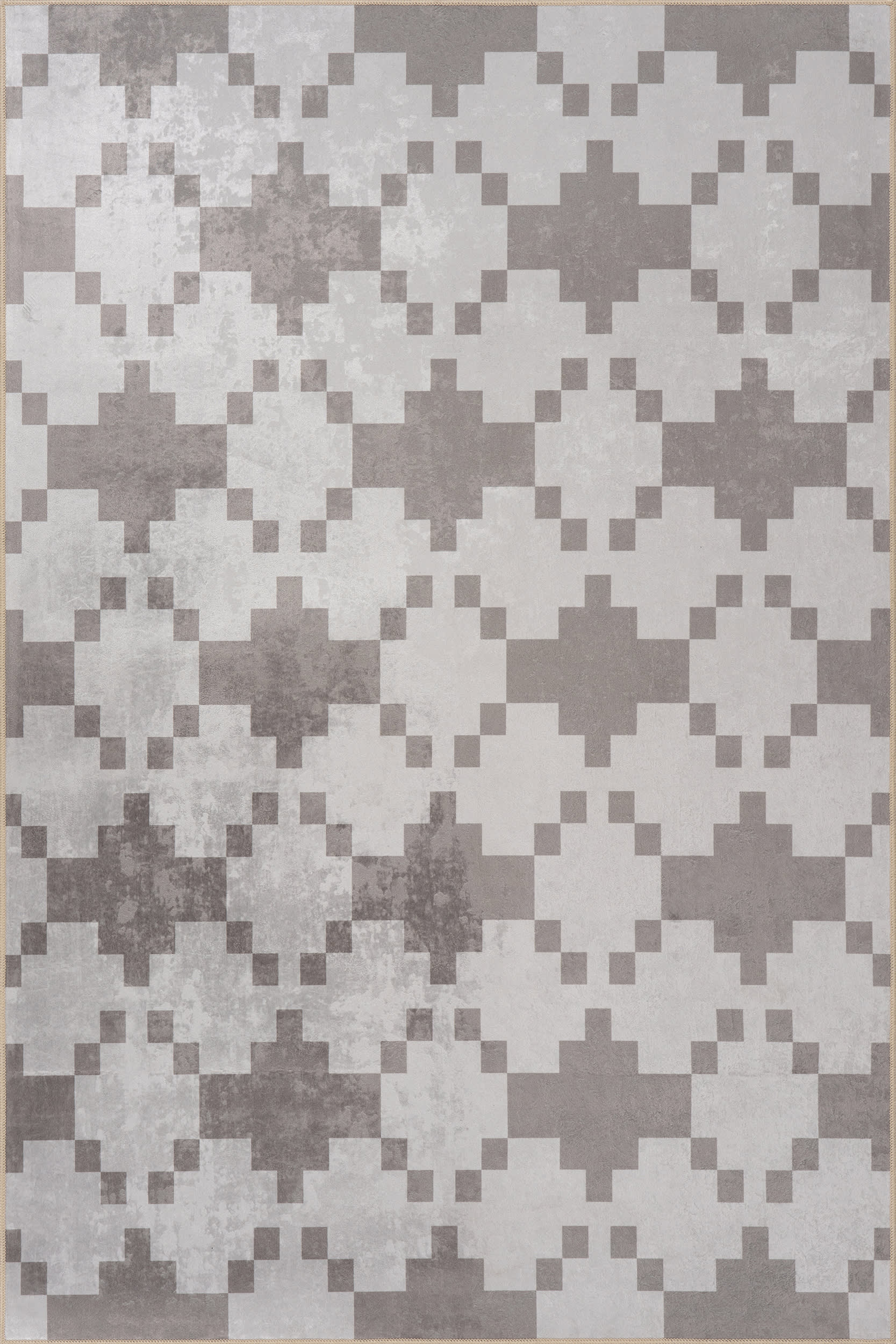 Ziana Southwestern Geometric Washable Rug | Taupe Secondary image