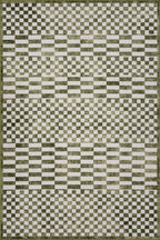 Kallie Washable Tiled Rug | Green