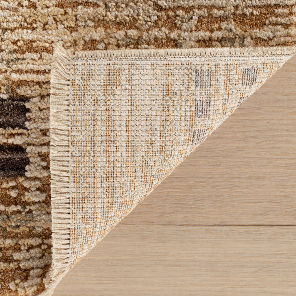 Tracewire Bohemian Striped Rug | Tan
