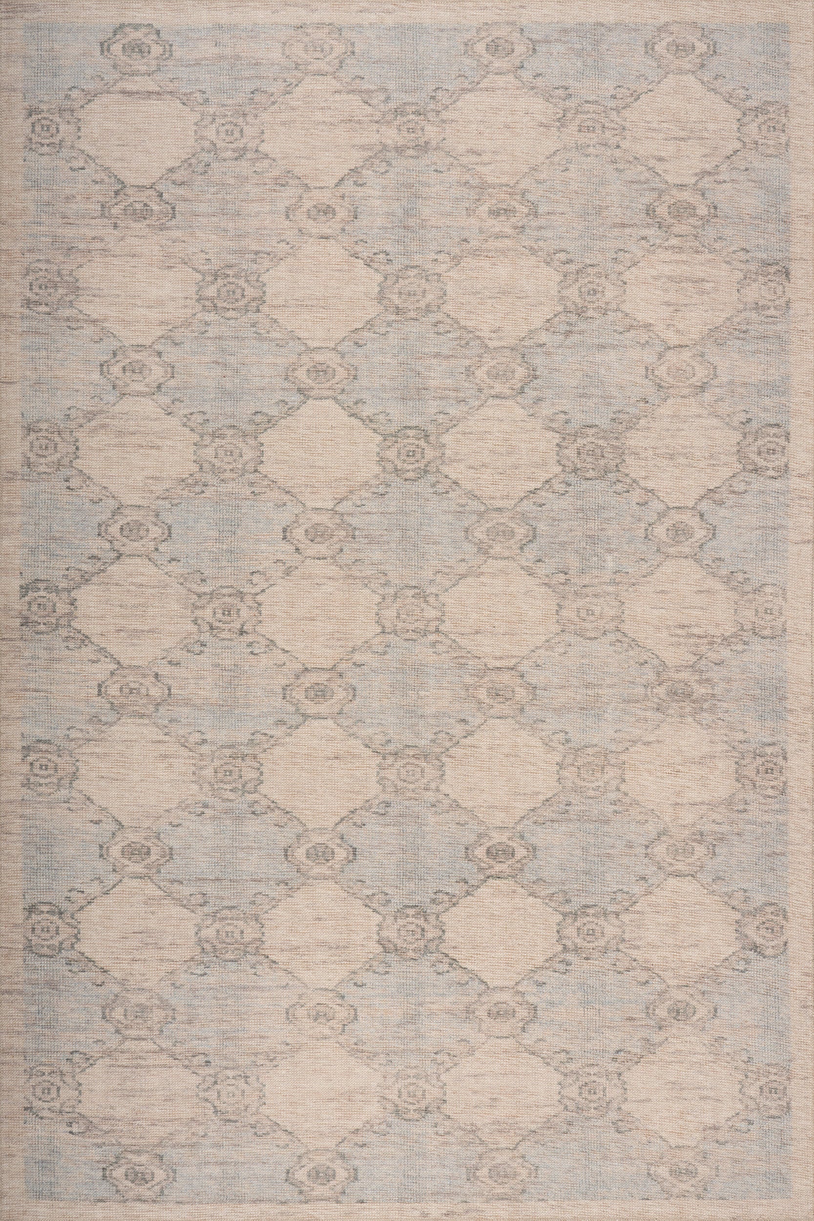 Sahi Traditional Diamond Washable Rug | Blue Image principale du produit
