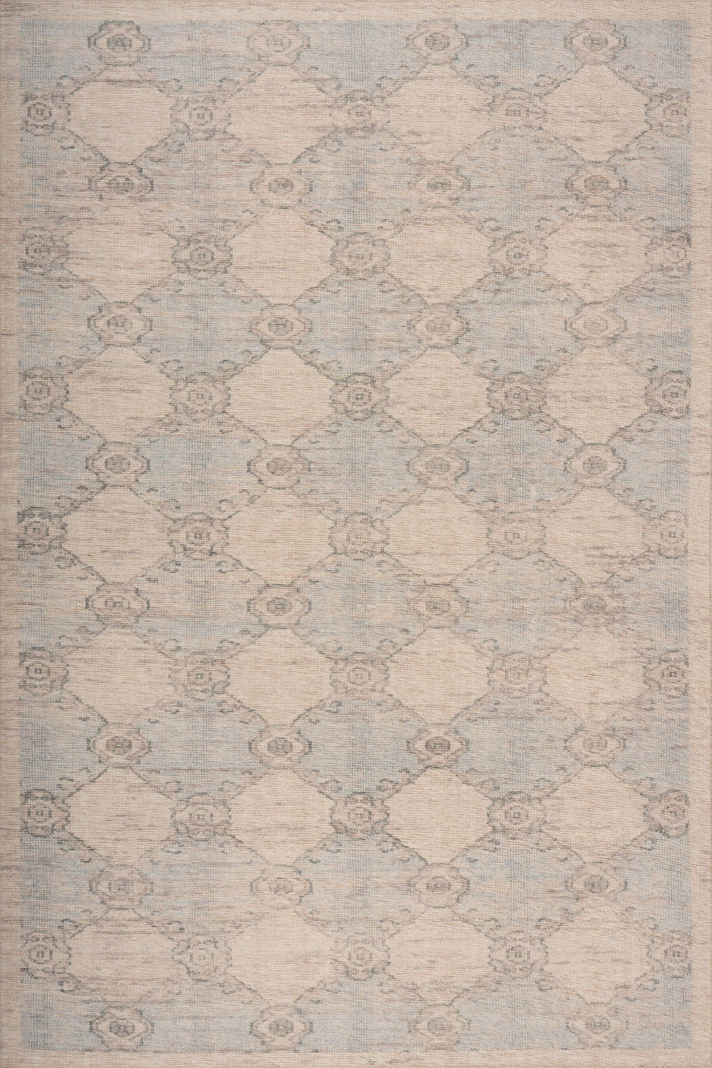 Sahi Traditional Diamond Washable Rug | Blue