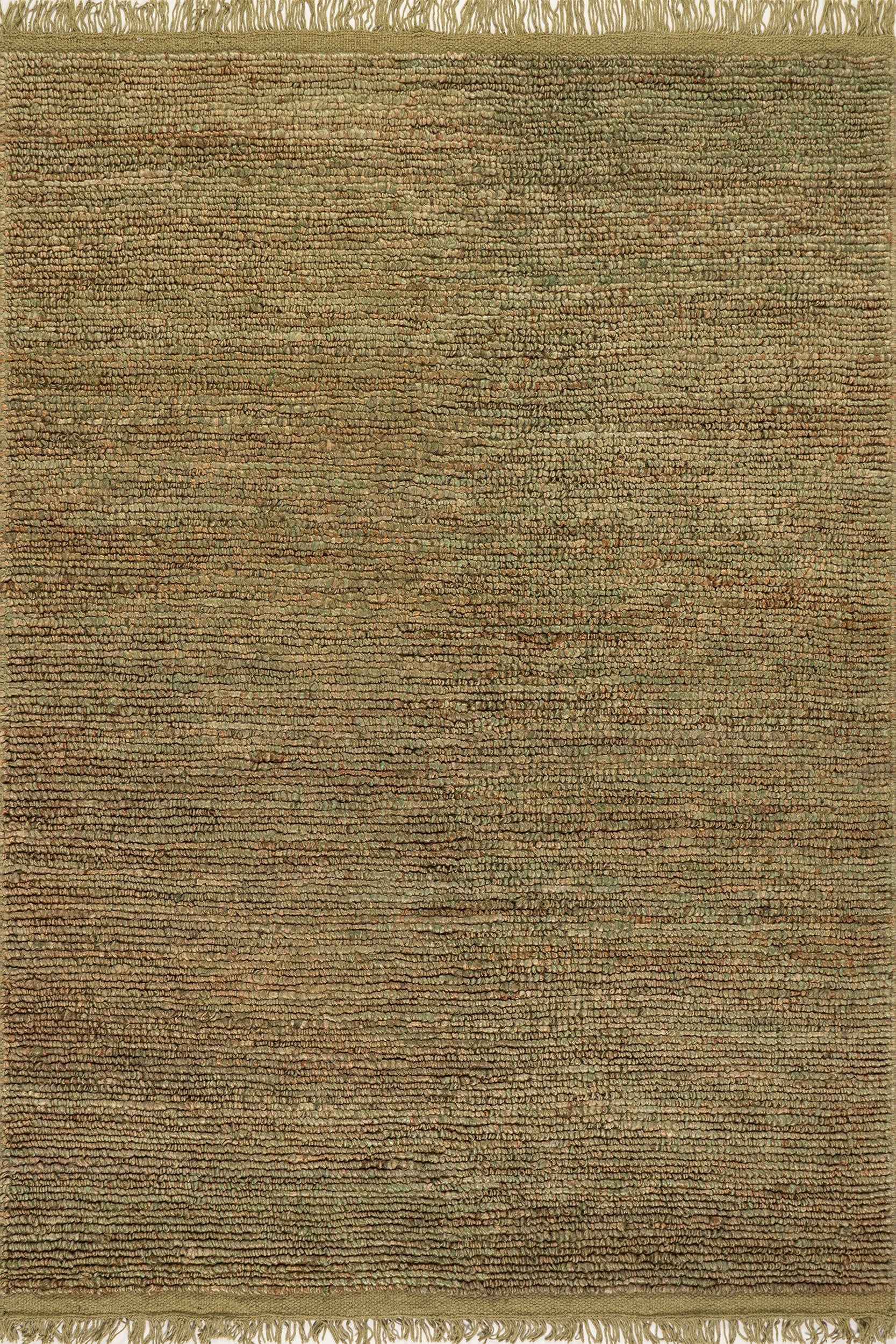 Varnu Textured Handmade Jute Rug | Green Image principale du produit