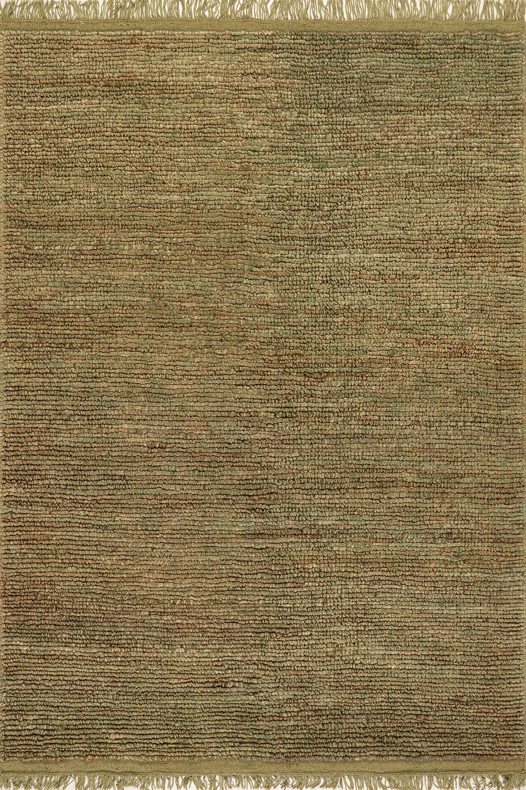 Varnu Textured Handmade Jute Rug | Green