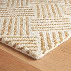 Layers Hand Hooked Wool Rug | Ochre