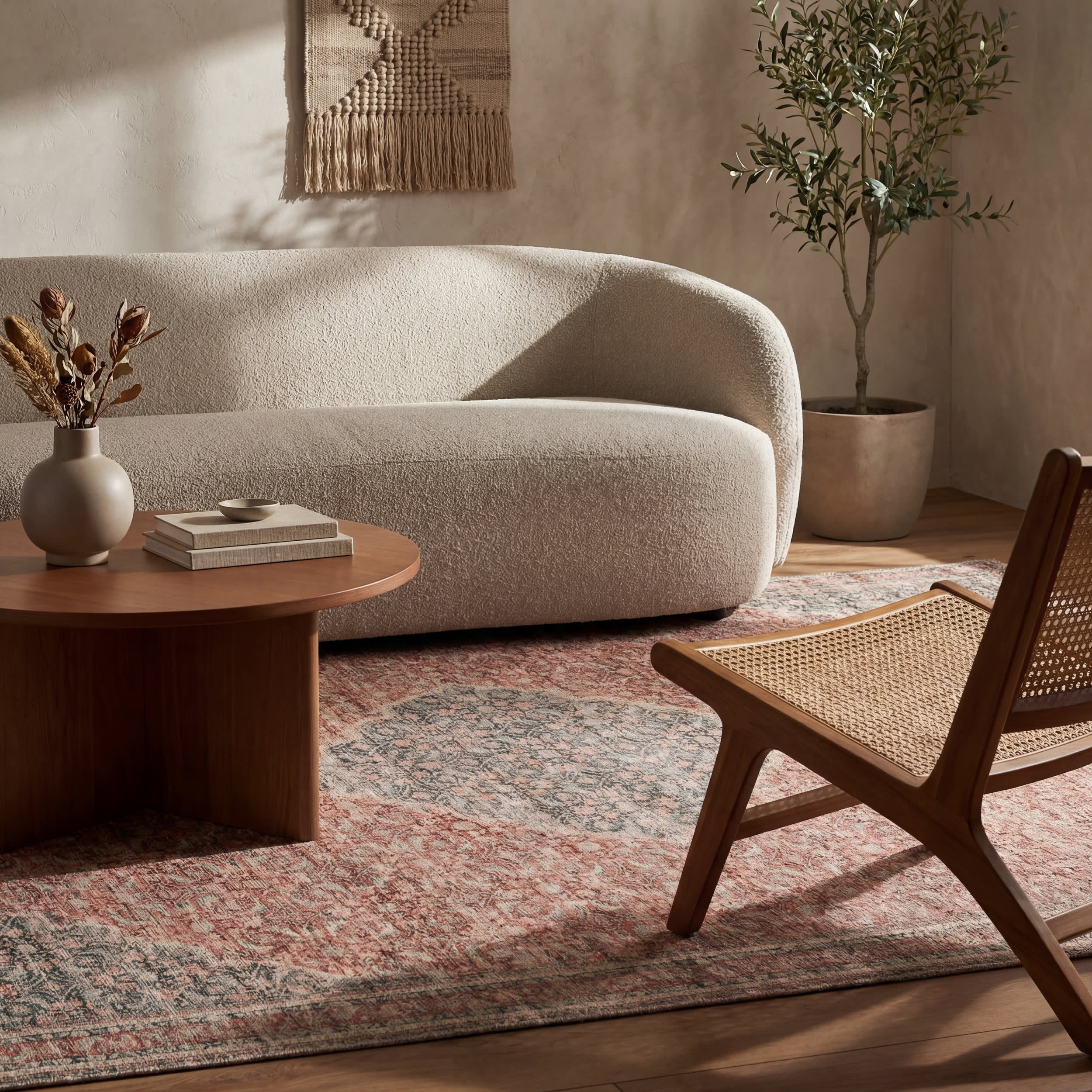 Merit Traditional Medallion Rug | Red