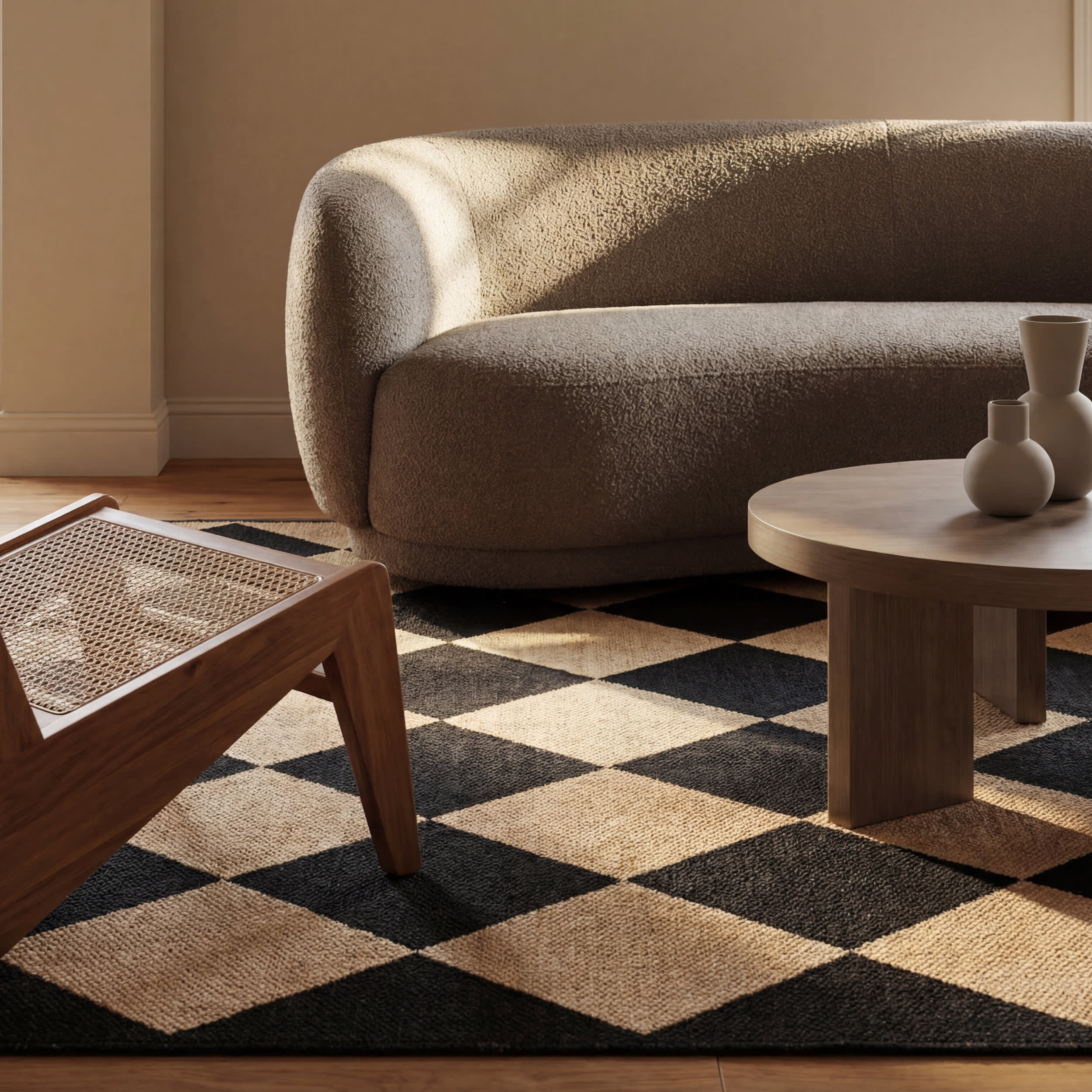 Adelaide Harlequin Indoor/Outdoor Rug | Dark Grey