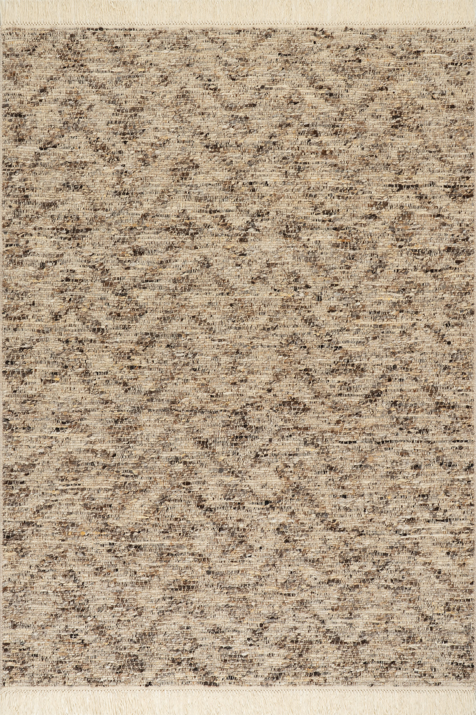 JuJu Tasseled Wool Rug | Brown Main image
