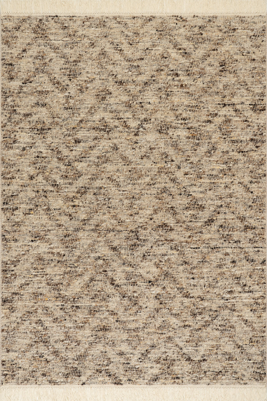 JuJu Tasseled Wool Rug | Brown