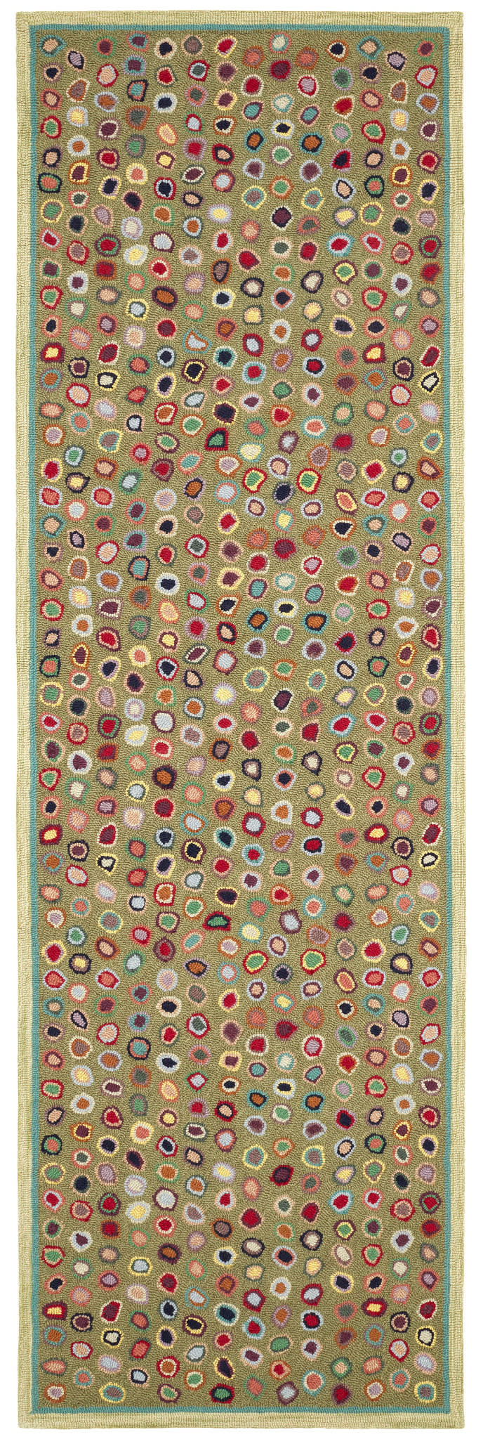 Cat's Paw Hand Micro Hooked Wool Rug | Sage Secondary image