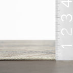 Senava Modern Geometric Washable Rug | Grey