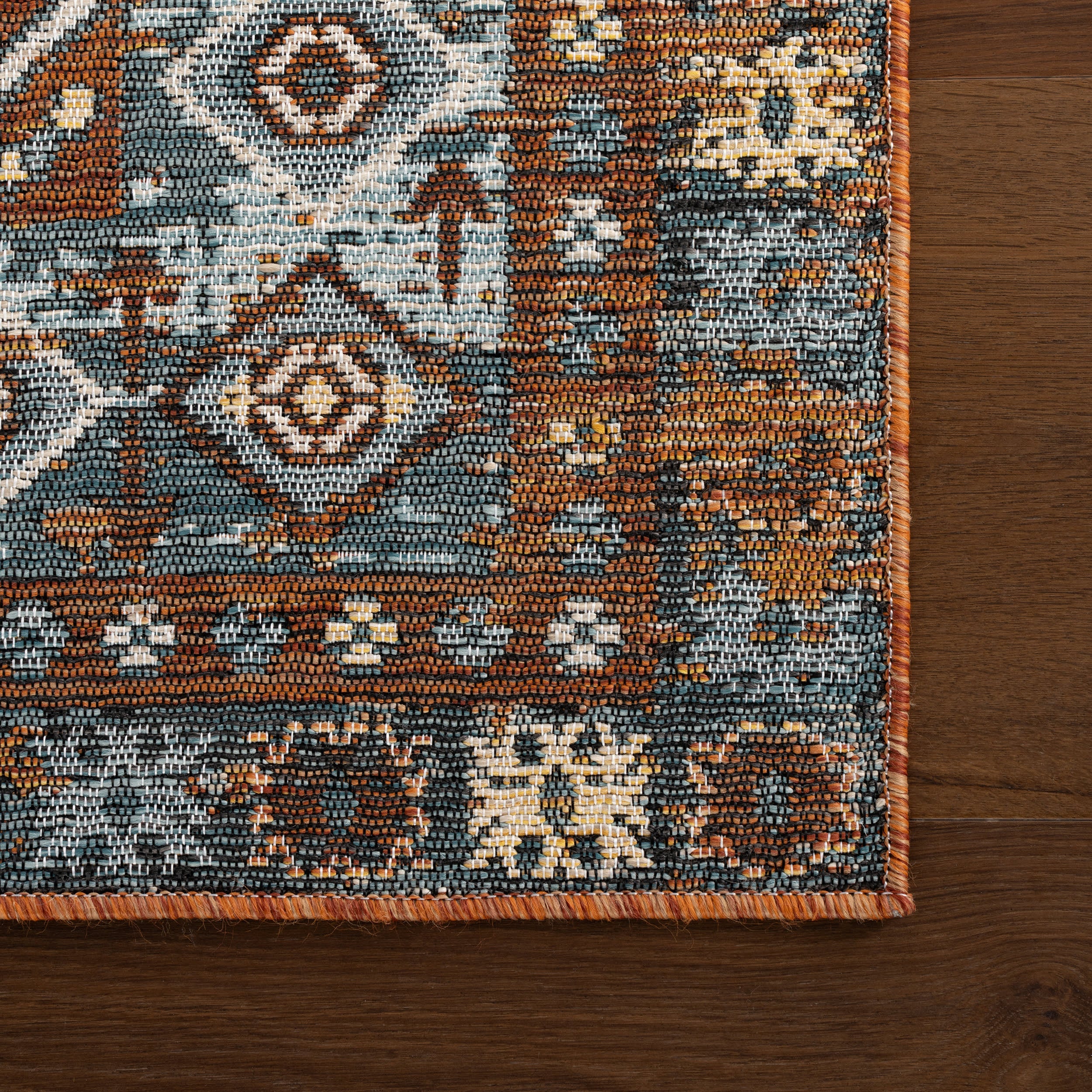 Liamara Traditional Medallion Indoor/Outdoor Rug | Brown