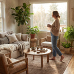 Lone Vintage & Distressed Rug | Beige