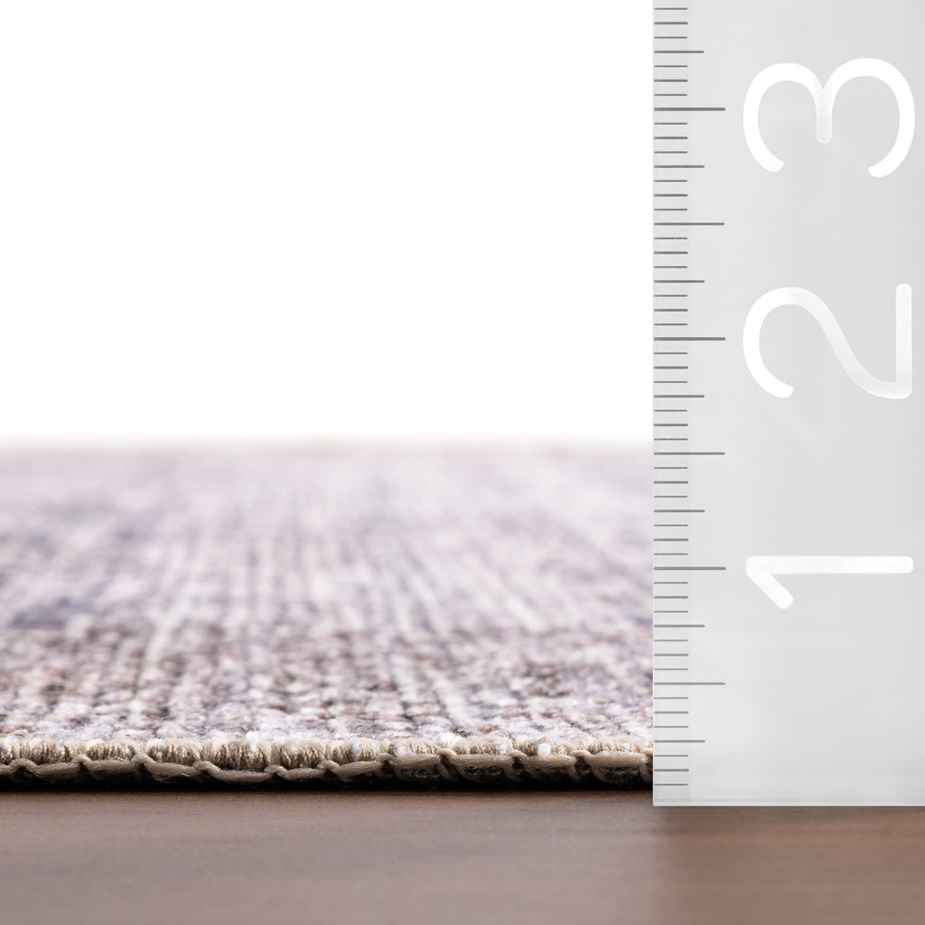 Delph Vintage & Distressed Washable Rug | Brown