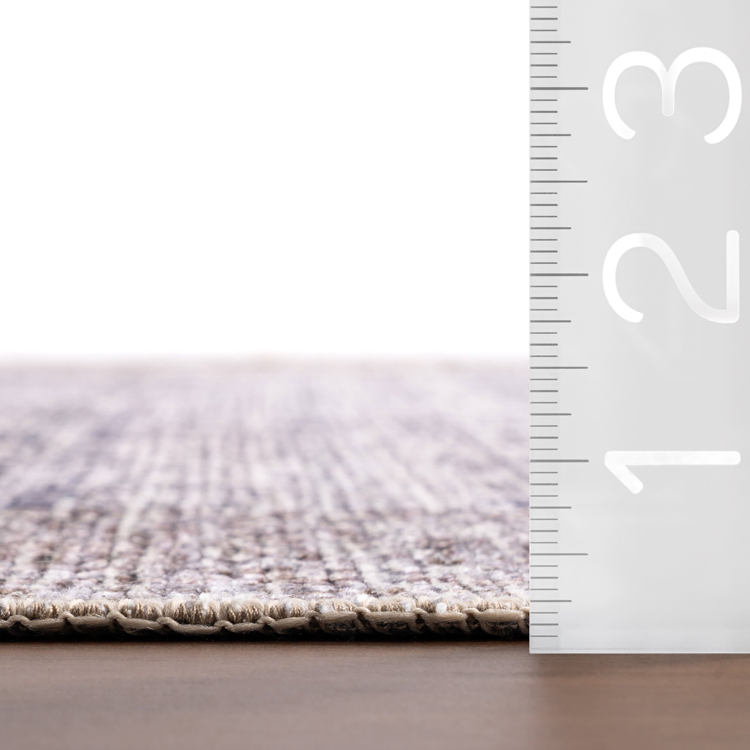 Delph Vintage & Distressed Washable Rug | Brown