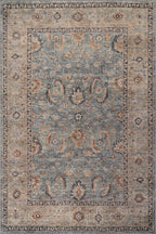 Orlind Traditional Bordered Washable Rug | Blue