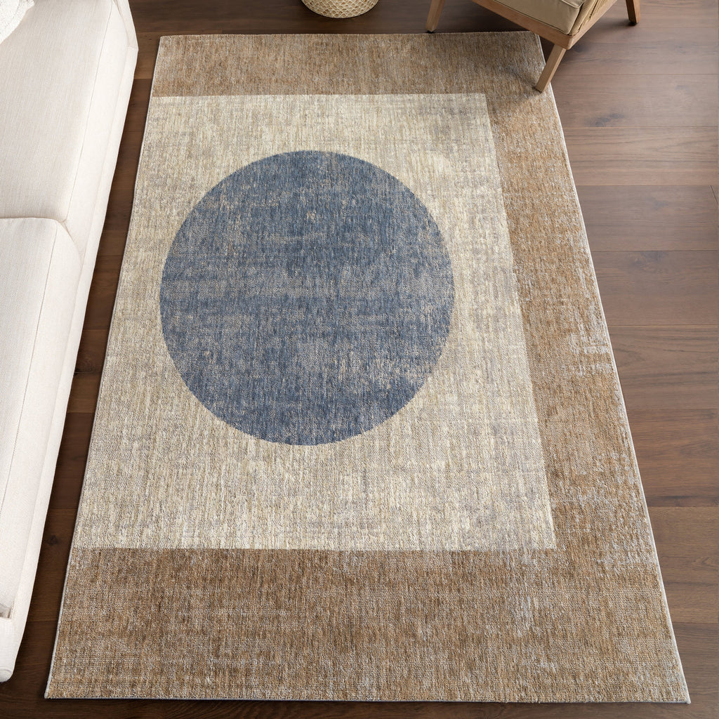 Kaiya Blue Moon Rug | Beige