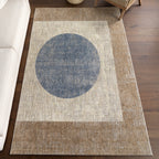 Kaiya Blue Moon Rug | Beige