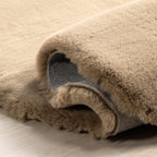 Waverly Double Faux Sheepskin Pelt Plush Cloud Washable Rug | Camel