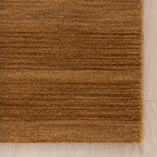 Cotina Modern Bordered Handmade Wool Rug | Amber
