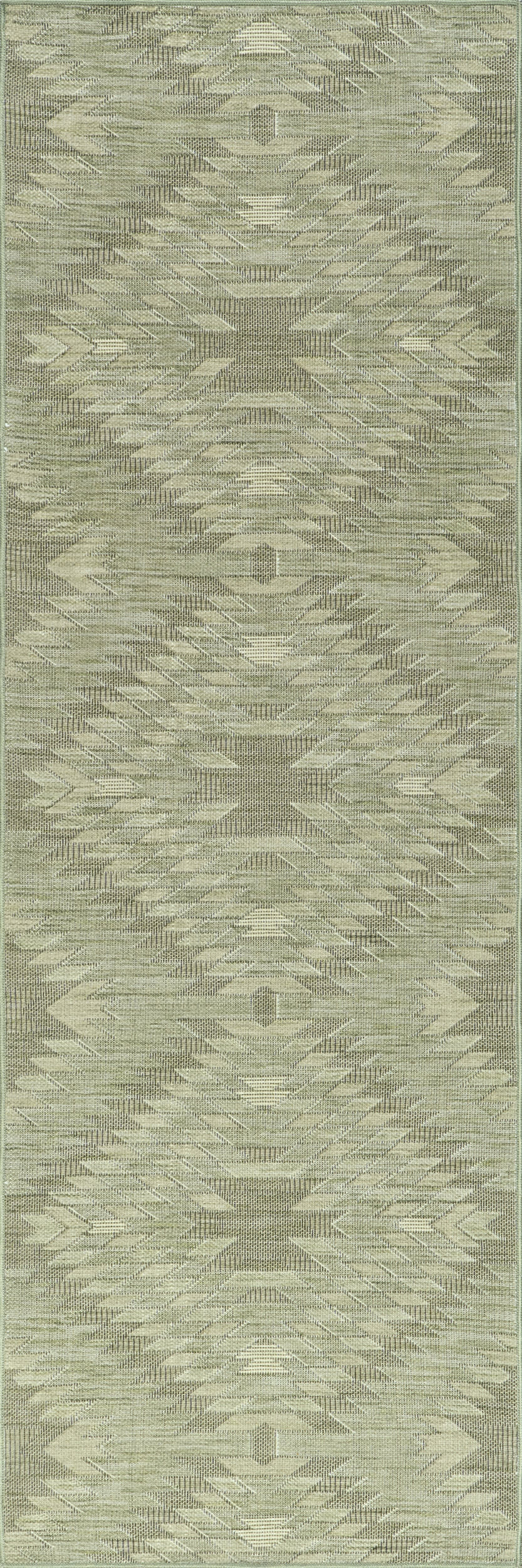 Alva Diamond Washable Rug | Sage Green