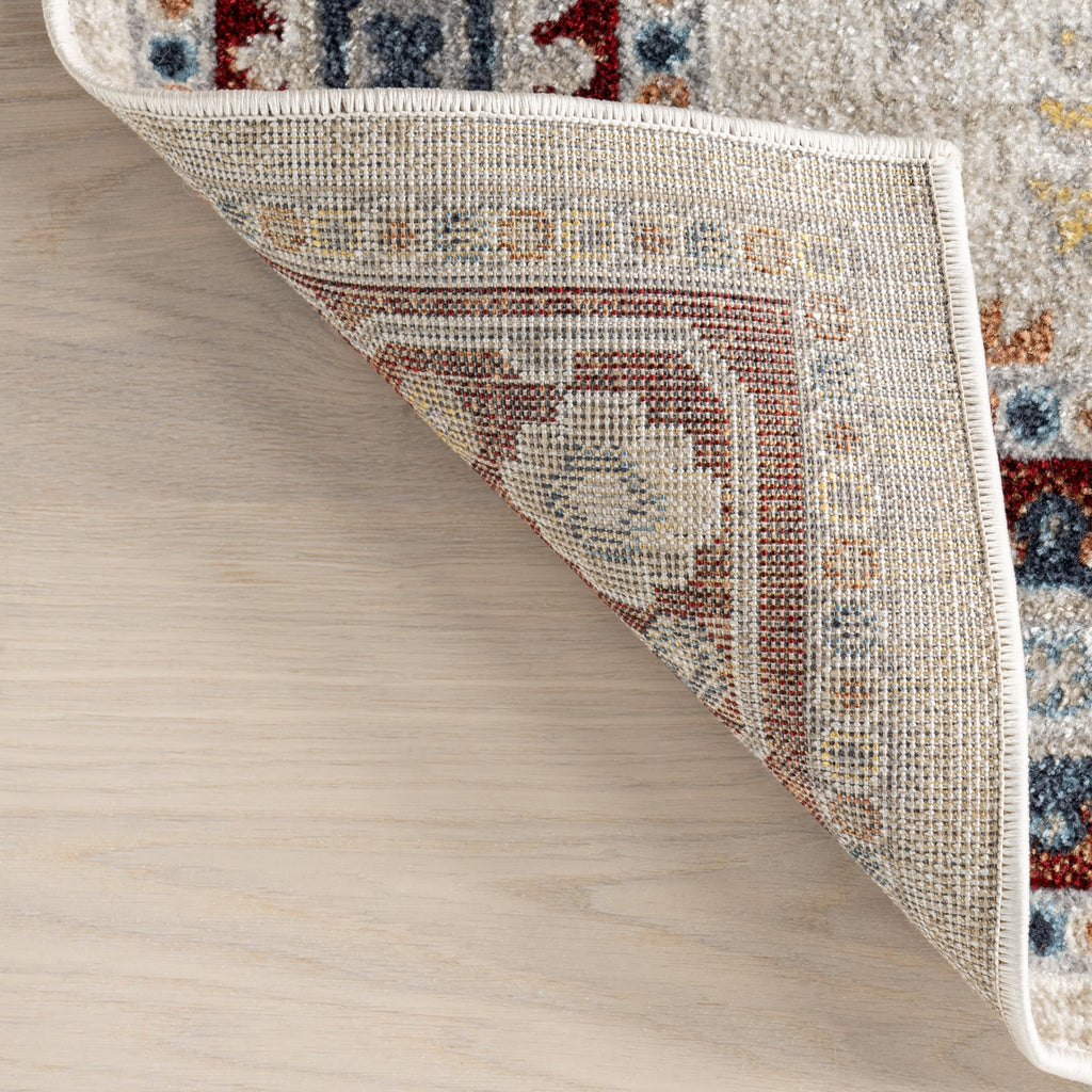 Anabelle Floral Medallion Washable Rug | Multicolor