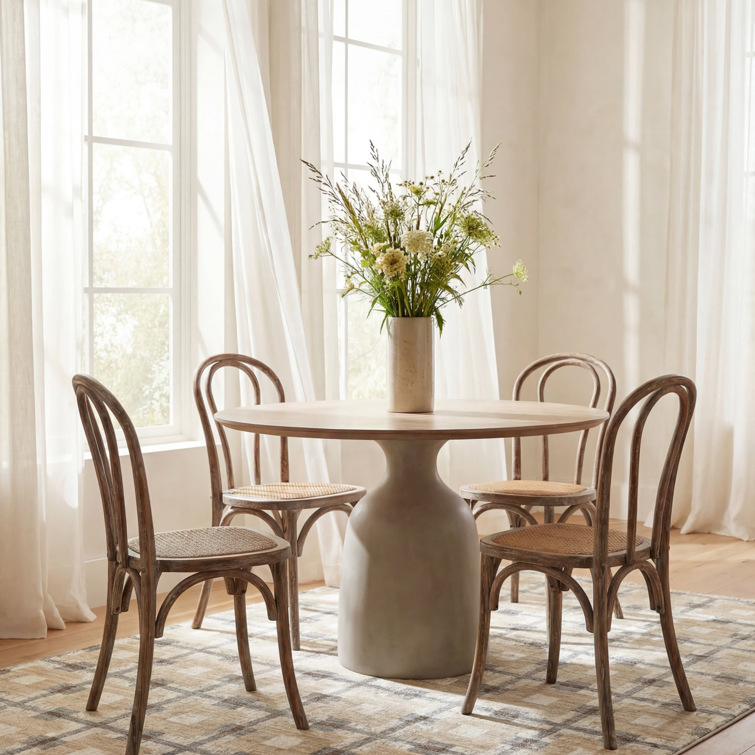 Sorelle Modern Plaid Rug | Beige
