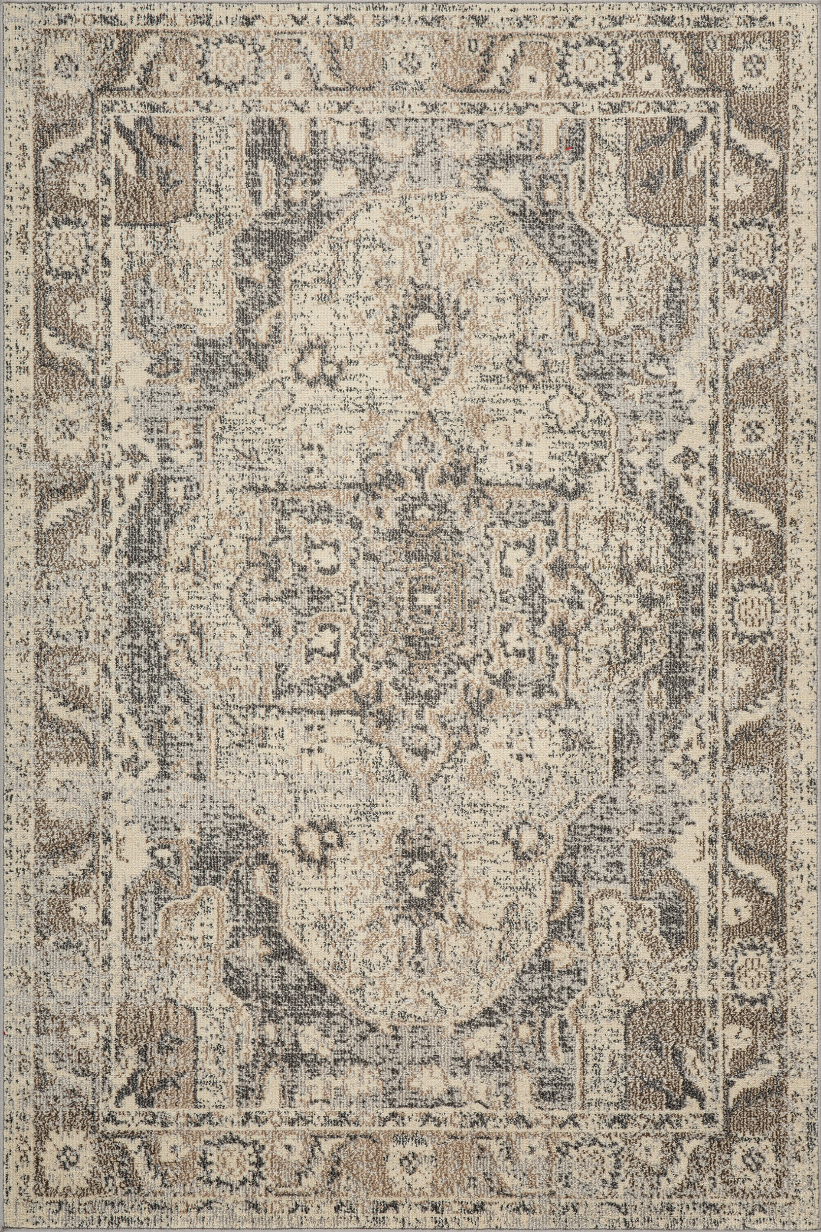 Mosaic Medallion Rug | Grey Image principale du produit