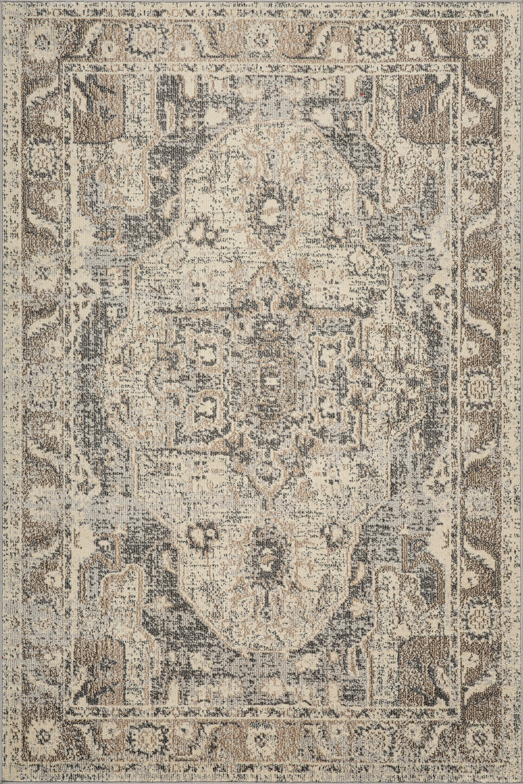 Mosaic Medallion Rug | Grey