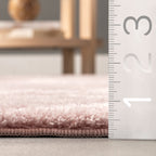 Washable Solid Shag Rug | Pink