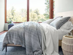 Denim Stone Handwoven Cotton Rug | Blue