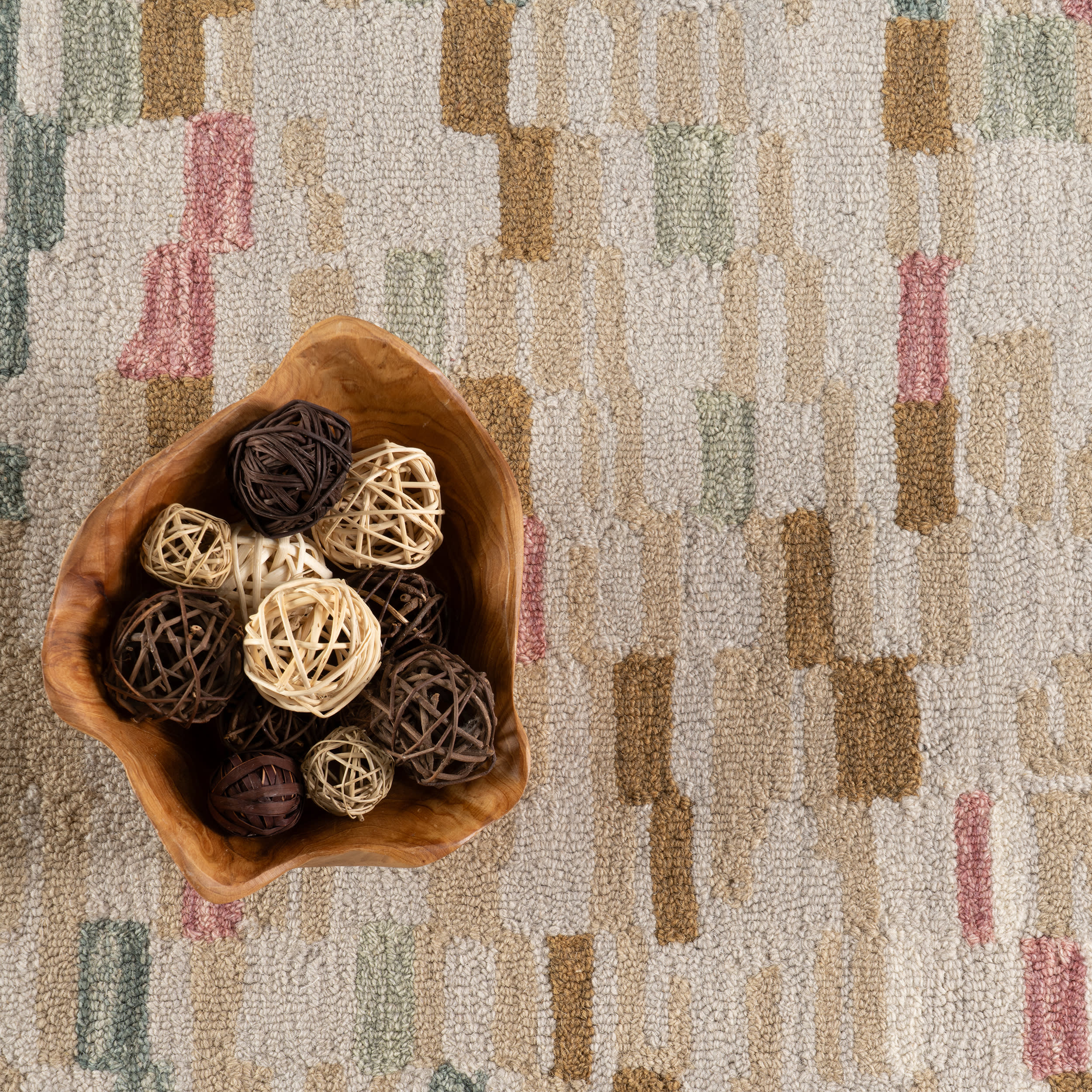 Ashmore Hand Micro Hooked Wool Rug | Multi