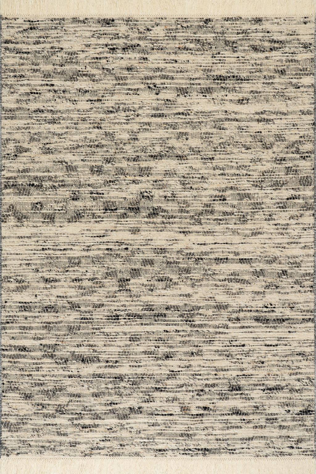 JuJu Tasseled Wool Rug | Grey