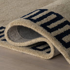 Taya Modern Bordered Rug | Beige