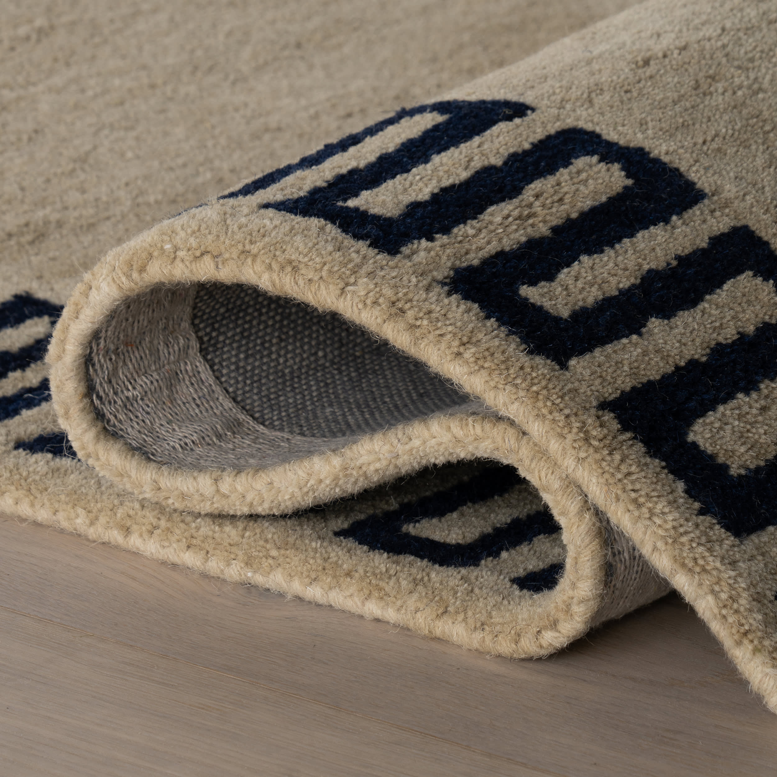Taya Modern Bordered Rug | Beige