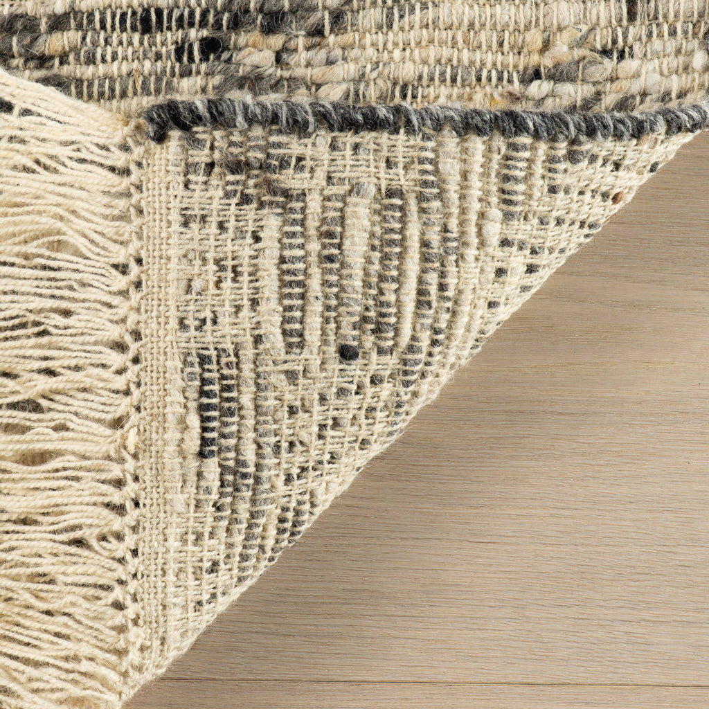 JuJu Tasseled Wool Rug | Grey