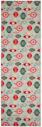Ornaments Machine Washable Rug | Multi