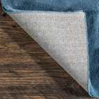 Tracie Arc Plush Cloud Washable Rug | Blue