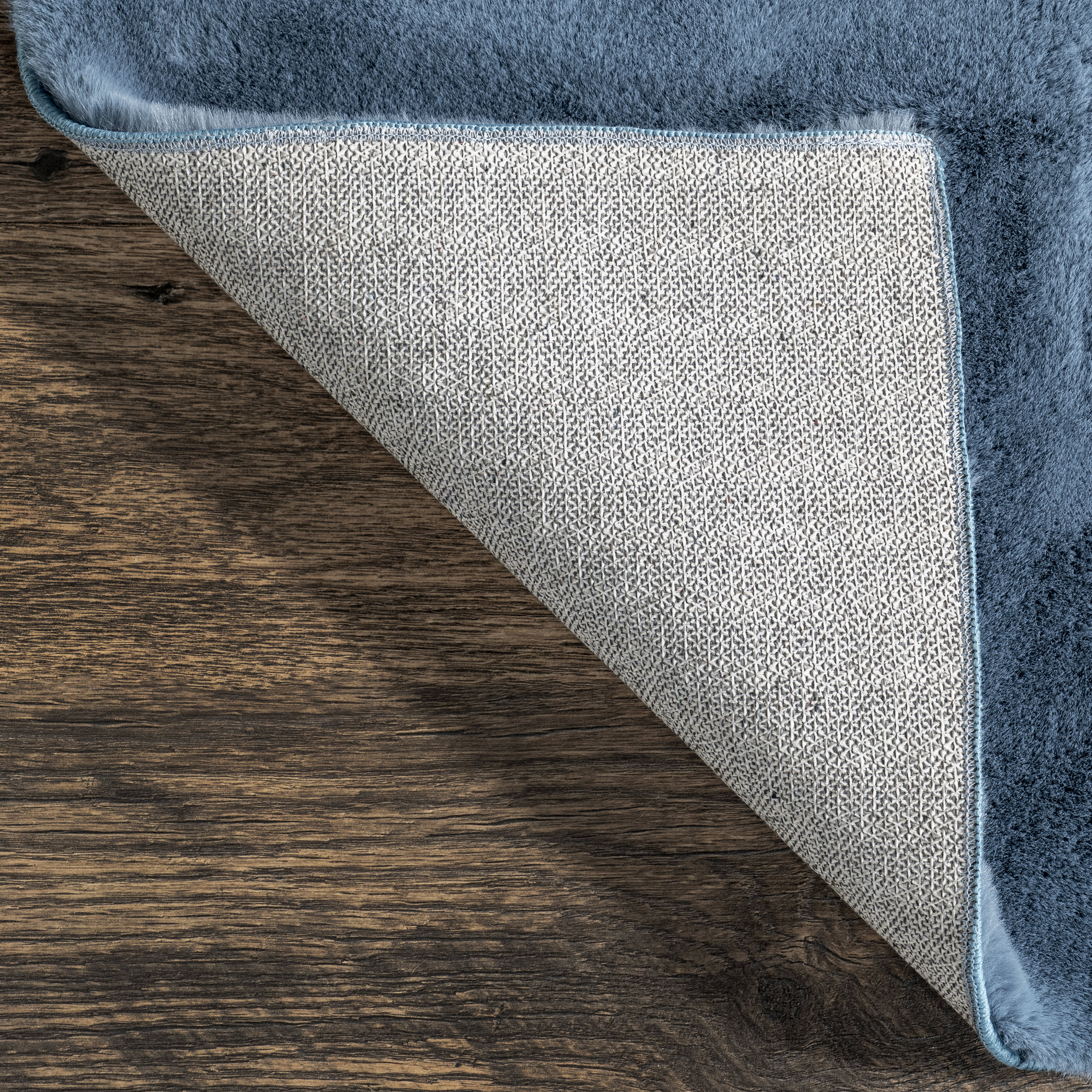 Tracie Arc Plush Cloud Washable Rug | Blue