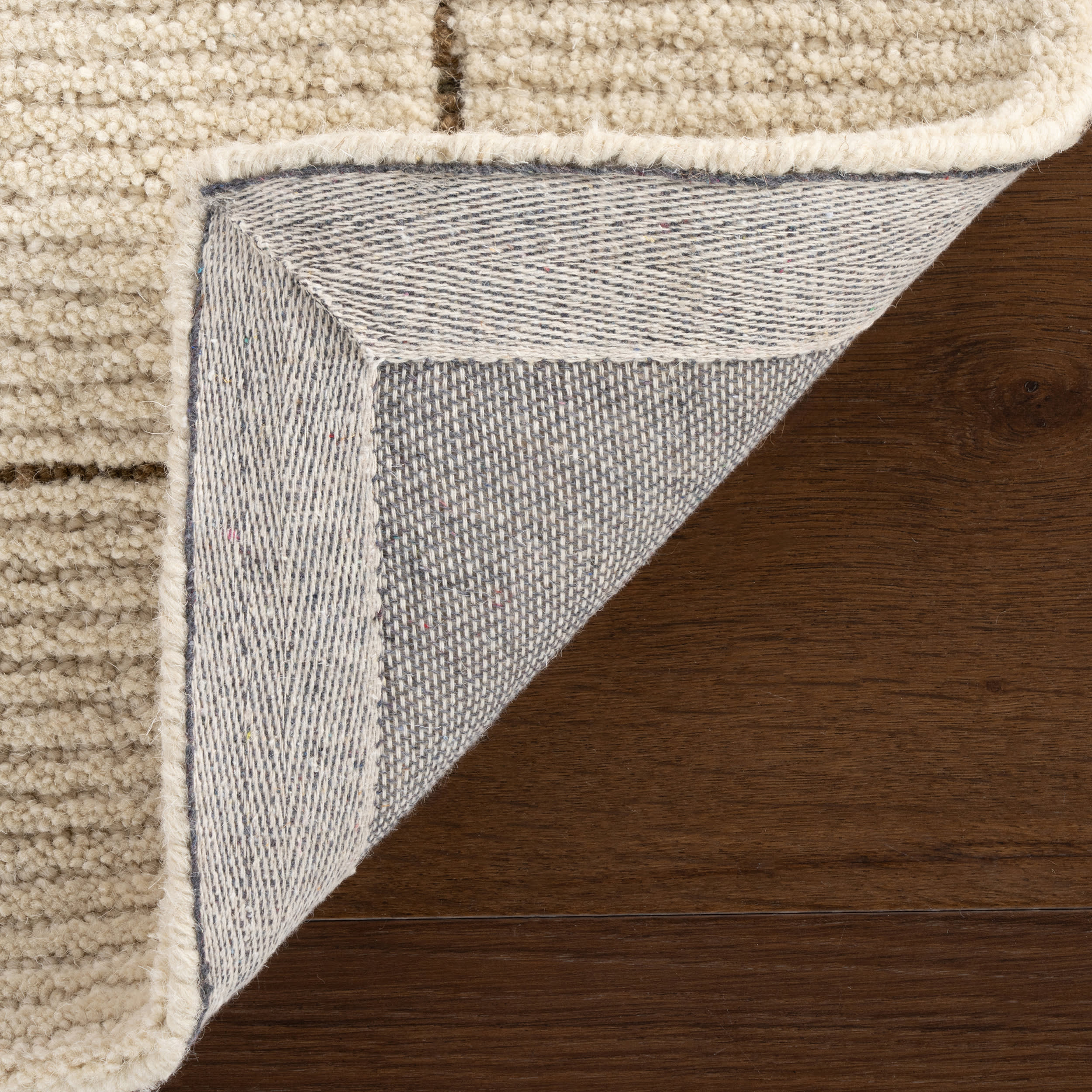 Caligo Mid Century Modern Bordered Rug | Brown