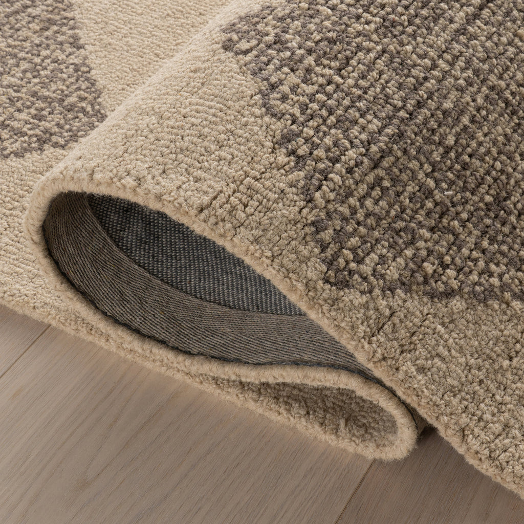 Tova Tufted Diamond Rug | Sand