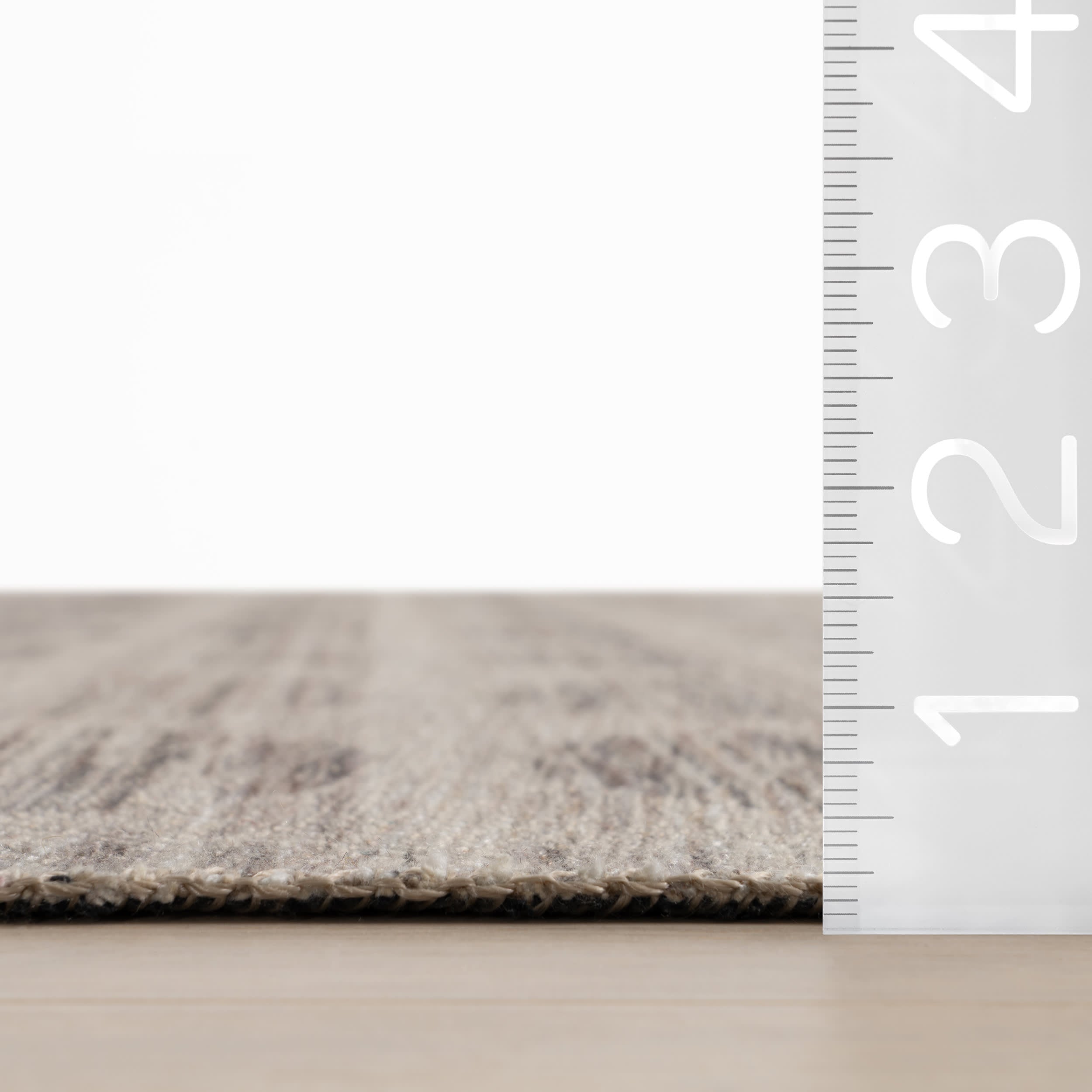 Nouran Modern Geometric Washable Rug | Brown