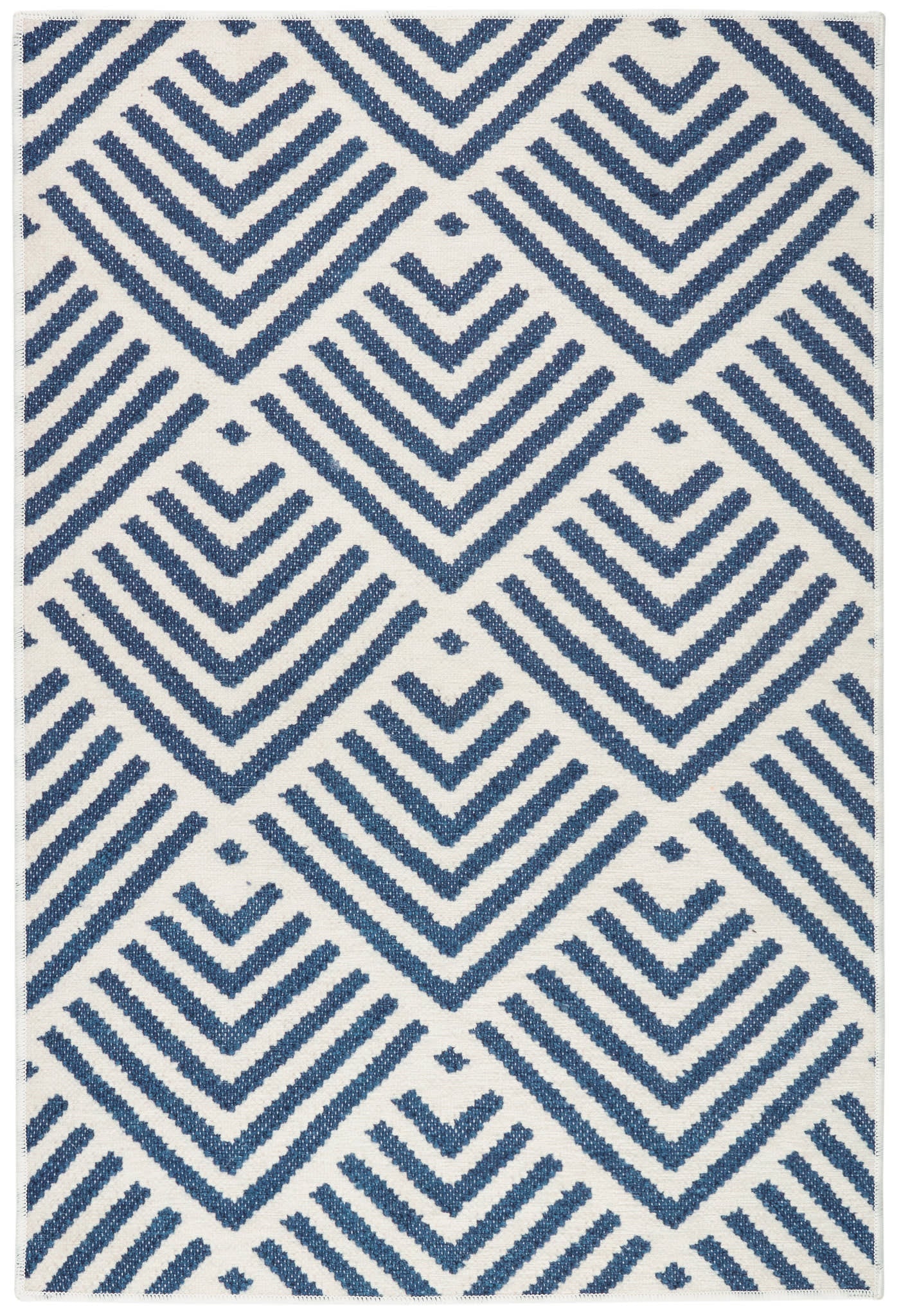 Cleo Machine Washable Rug | Navy