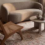 Sinikse Floral and Paisley Washable Rug | Peach