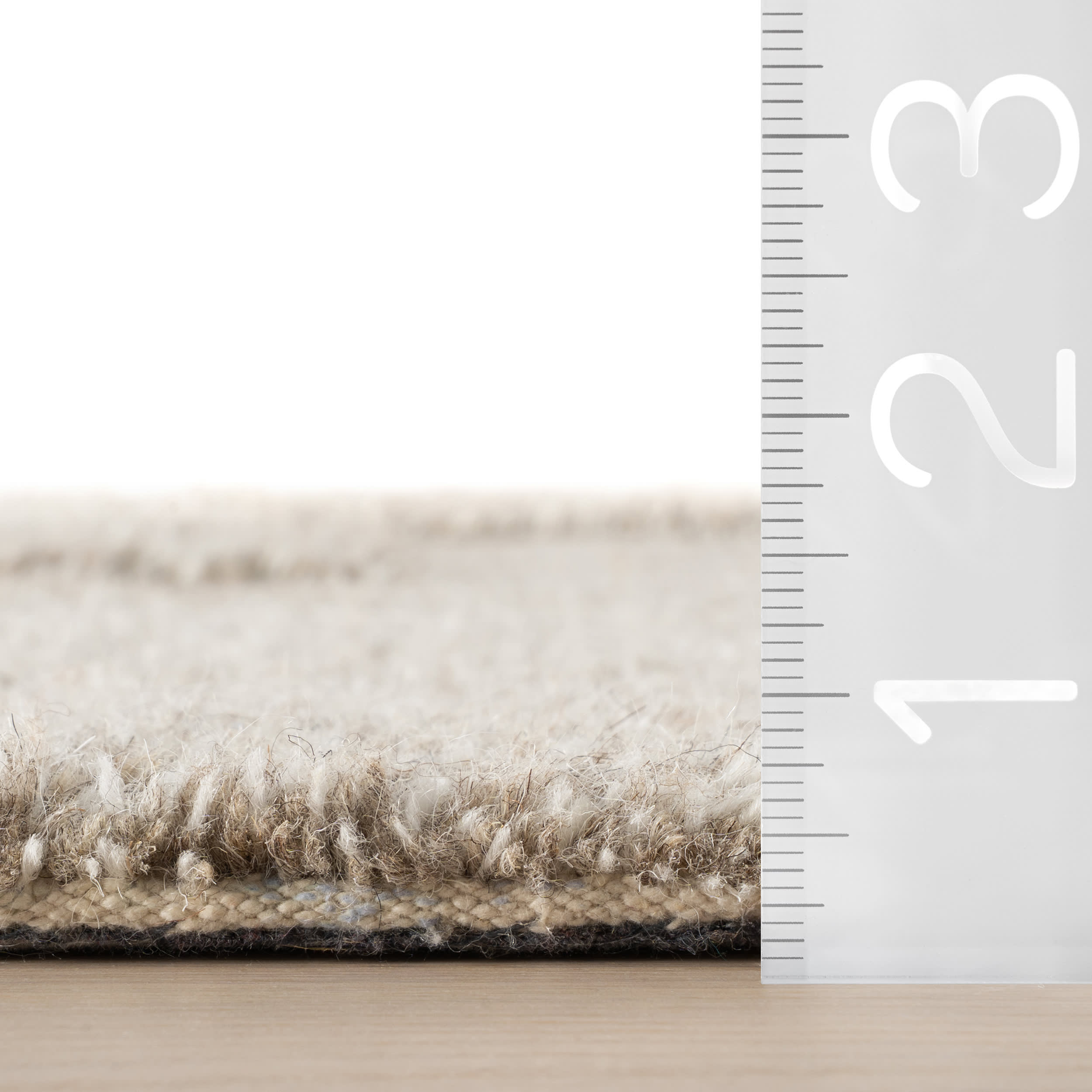 Sorvelle Modern Solid Wool Rug | Grey